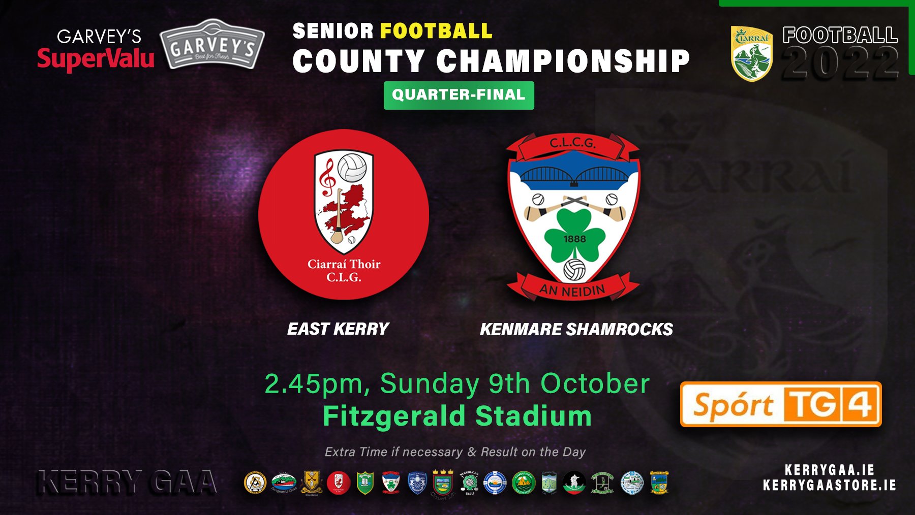 Kerry GAA on Twitter "🏐 2022 Garvey's SuperValu County Senior Football