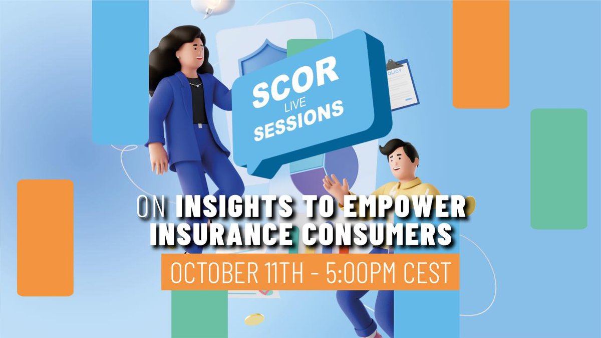 InsurtechE's tweet photo. @SCOR_SE Live Session is fast approaching! Join them and @ReMarkGroup for a candid deep dive into the latest consumer trends and what they mean for the future of the (re)insurance industry. Find more info here: https://t.co/qlVOoTDSMU
#InsideSCOR #SCORLiveSession https://t.co/XugWsADWbm