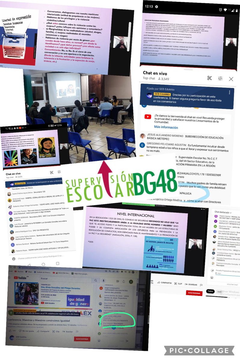 Bg48Supervision's tweet photo. Instituciones de la Zona Escolar, presentes en la Conferencia "Maestras y Maestros construimos igualdad", promovido por @SEMS @geramonro05 @DGEMSedomex @EdomexDgfa @dbg_epoem https://t.co/Q0DNpVRzCR