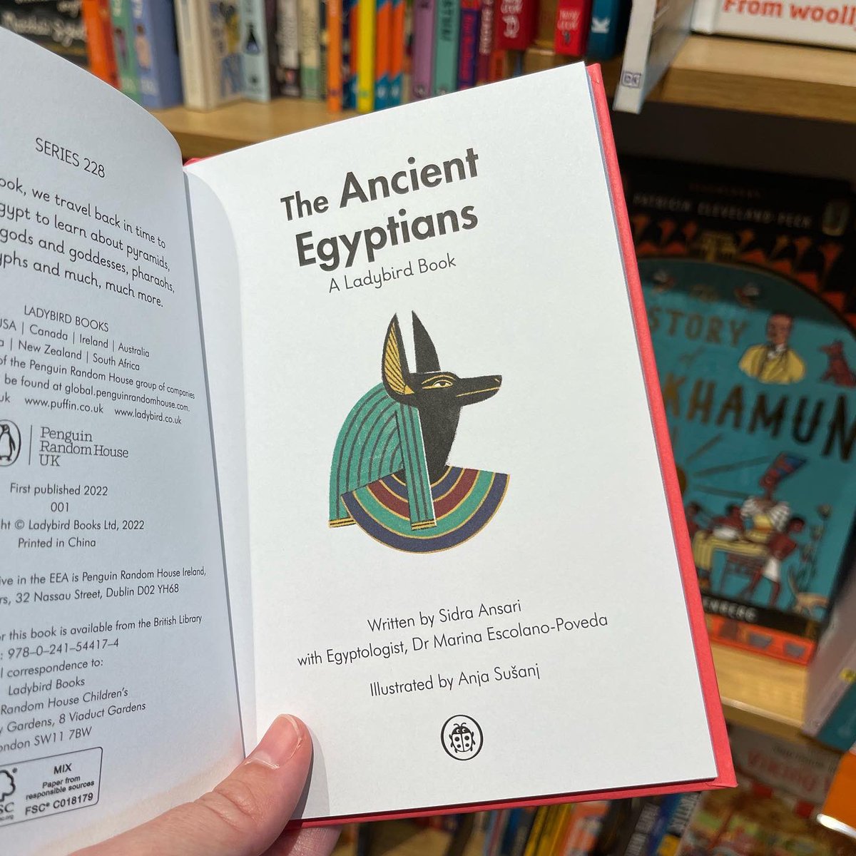 HypatiaHeuresis's tweet photo. Seen in the wild at @WaterstonesLPL! 📚🥰🐞

#childrensbooks #ladybirdbooks #ancientegypt #beautifulprojects #bibliophile https://t.co/1QegcNenvg