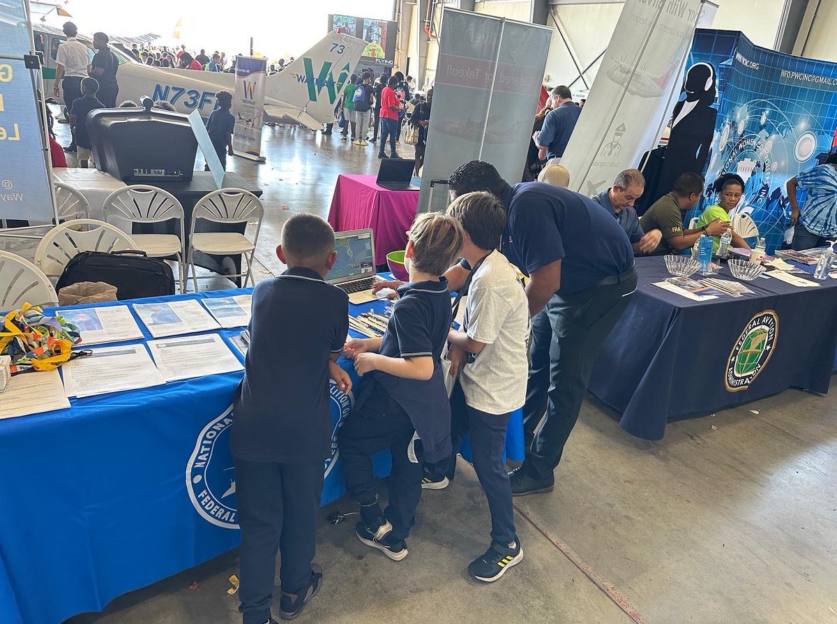 NHCFAE1's tweet photo. The Hispanic Coalition was a proud sponsor at SAFEE flight Expo last month in Opa Locka, FL. K-12 kids from the area had an amazing time exploring aviation.
https://t.co/8l6rAxLDyY #NHCFAE #STEM #AVSED https://t.co/FXdaLXPNgO