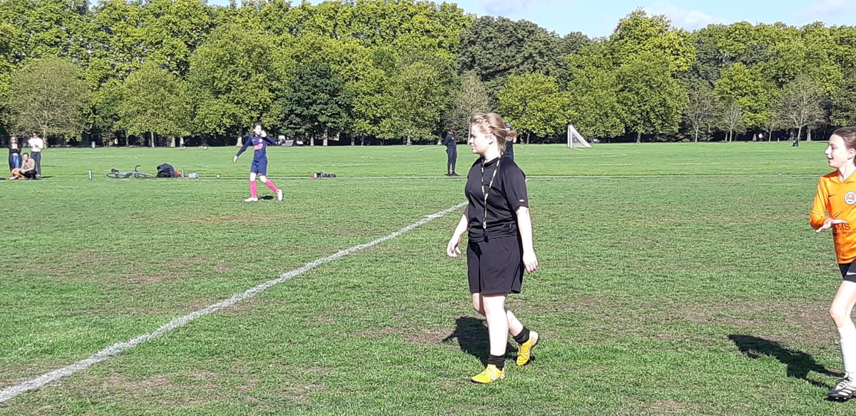 In awe of daughter Faith. Football referee debut this weekend. Tough job but great to see young female refs coming through #grassrootsfootball. Grown in #limehouselaces #thisgirlcan #womensfootball