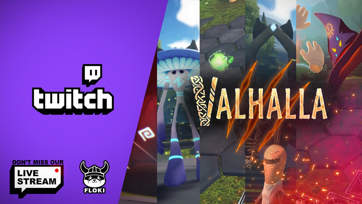 FLOKI's tweet photo. PvP Valhalla Battle Arena has been ACTIVATED! 🔥 

Join us on Twitch for a #Valhalla live stream, #Floki's disruptive #NFT game‼️ 

Challenge @NotAWhaleQQ or watch him battle other Vikings ⚔️

Join at: https://t.co/kxhbIQZAyn https://t.co/g6SllOcFff