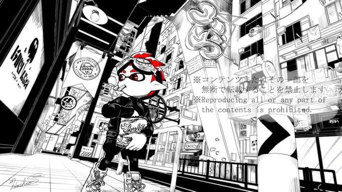 #スプラトゥーン3 
バンカラ街歩くの好きです 