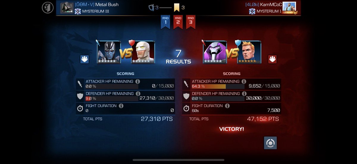 FelixNavZ's tweet photo. @kamMCOC inquiring minds would like to know how you pulled this off with Nimmy against Torch? Wouldn’t every hit get you incinerated? https://t.co/M6MlibXLzU