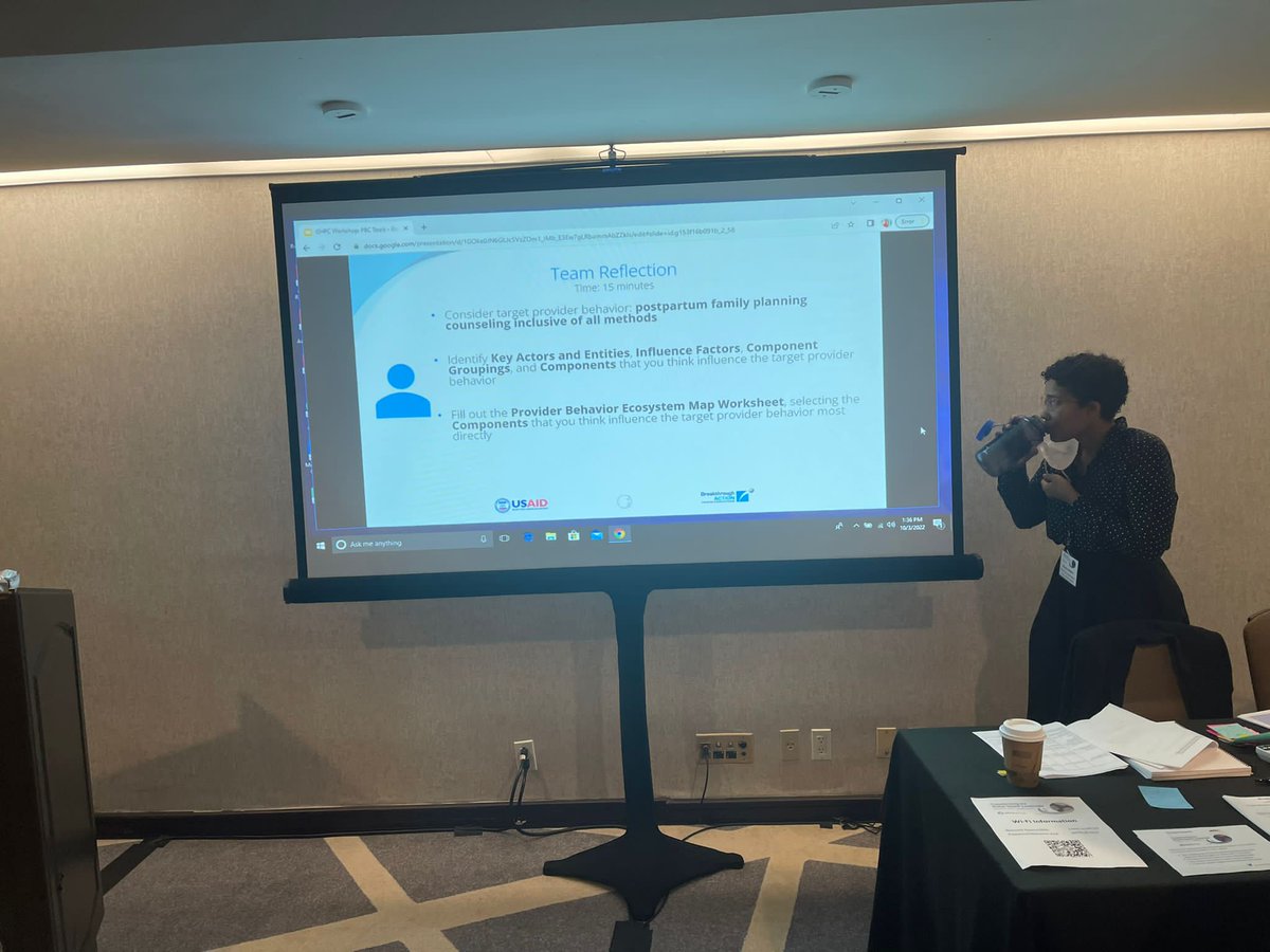 COREGroupDC's tweet photo. 'Improving global family planning outcomes requires an intentional &amp; systematic focus on provider behavior given its critical linkages to client health outcomes.'
@Breakthrough_AR  

#GHPC22 #TransformGlobalHealth
@USAIDGH @JohnsHopkinsCCP https://t.co/YAzdOJ05ic