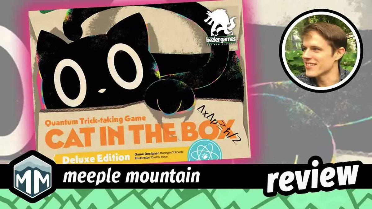 meeplemountain's tweet photo. Join @whatsforlynch, as he finds the deluxe edition of Cat in the Box, from @beziergames, to be, in a word, neat.
https://t.co/PYBkpAxskx
#BoardGames #TrickTakingGames #SchrodingersCat #CatInTheBox #Paradox #QuantumTheory #QuantumMania https://t.co/E0gPvioOJX