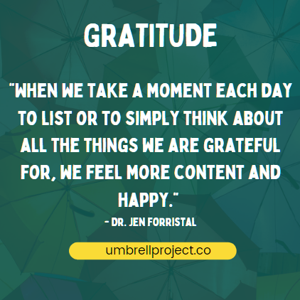 umbrellapjct's tweet photo. October's skill is #gratitude. Practice every day. #umbrellaskills ☂️ https://t.co/CiytVBSJ2k