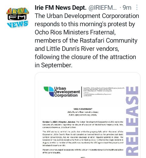 YouthEntrep01's tweet photo. We support the Preservation of Likkle Duns River as a Natural Community Eco Tourism Product and Space and Resource... Primarily for St. Ann and in extension Jamaican Residents, Children and Youths. https://t.co/haryrZU4s6