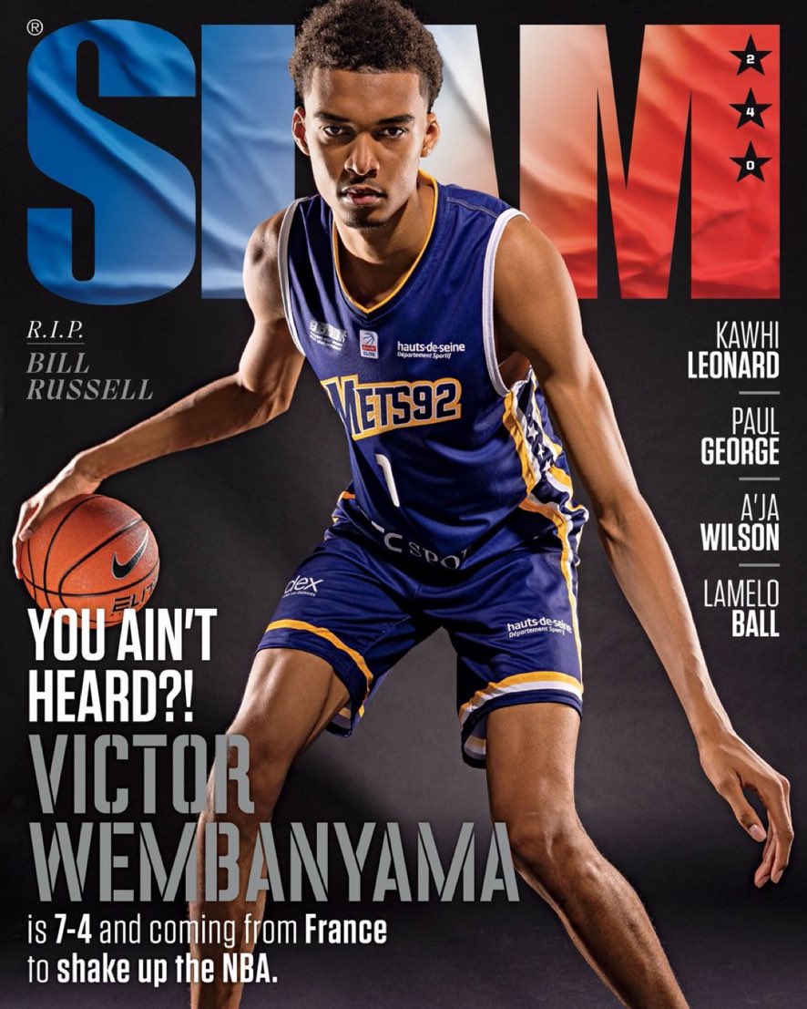 50NuancesDeNBA's tweet photo. MESDAMES ET MESSIEURS… 🥁🥁

VICTOR WEMBANYAMA EN UNE DU MAGAZINE SLAM 🔥🇫🇷 https://t.co/IINNCMZJFo