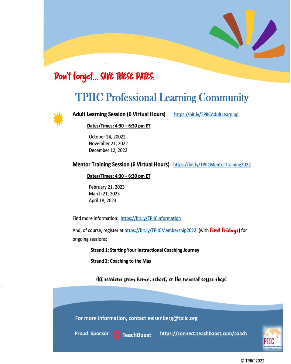 Learning is social... join us and share the learning with like minded practitioners! The TPIIC Learning Community is waiting for you! <a href="/PIICcoach/">TPIIC</a>