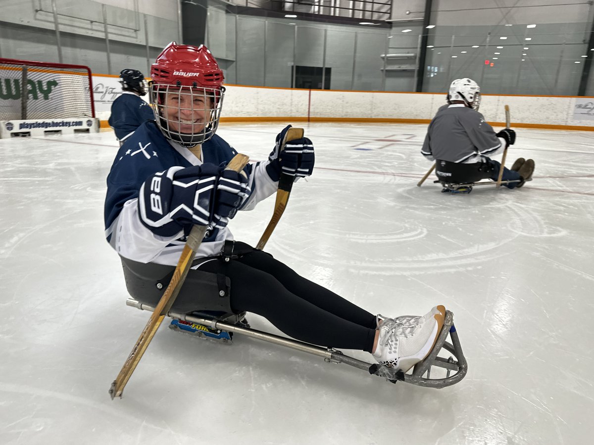 SCI_Ontario's tweet photo. Eyes up and #buttdown!
On Friday, we took to the ice for a Sledge Hockey Experience in Barrie, presented by @WrightRehab
Thanks to everyone who came out, our supporters and @KevinRempel for being our special Keynote Address!
Stay tuned for more exciting events coming soon! https://t.co/bubI5t5LFx