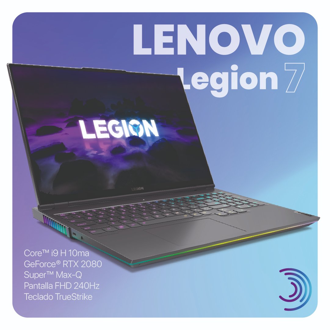 DitelStore's tweet photo. Lo que tu gamer interior te está pidiendo 🔥
💻Lenovo Legion 7💻
🔸 Pantalla Full HD 15.6"
🔸 32 GB de RAM
🔸 512 GB | 1 TB
🔸 Procesador Intel Core i9 10ma Gen
Pedila en nuestro canal de Telegram: https://t.co/wDURX3nbvG
#Ditel #PagaConCripto https://t.co/sRHI4ZvRKA