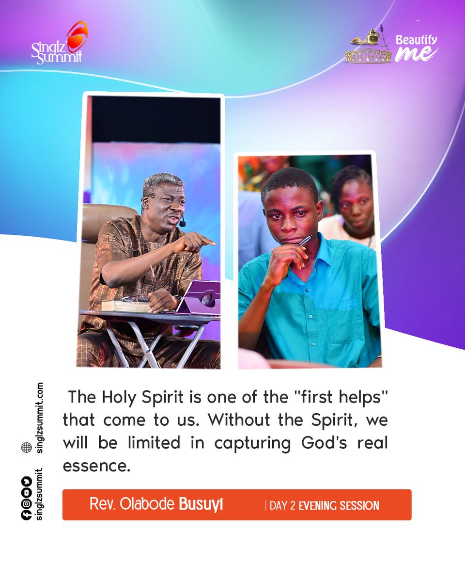 SinglzSummit's tweet photo. Catch up on some highlights from the ministration of God's Word by Rev. Busuyi Olabode at Day 2 Evening Session of #SinglzSummit22.

Theme: Beautify me

#RevBusuyi @FMELi_ELE #BeautifyMe #SinglzSummit22 https://t.co/Urw4HJ7DUm