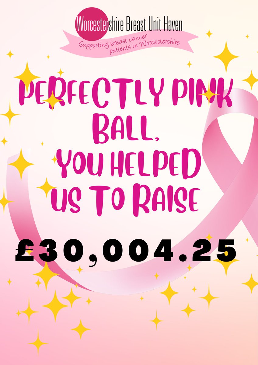 wbuhaven's tweet photo. The charity team is beyond delighted to announce that our ball raised just over £30,000 to help women and men in Worcestershire with breast cancer. #Everybodyknowssomebody #WorcestershireHour If you would like to donate, you can do so here https://t.co/8guLS8IMrI https://t.co/MvrM9p68il
