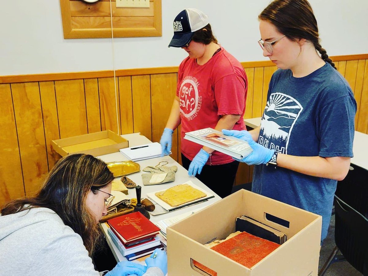 When your mid-term exam is “just a box of random stuff.” Good job and good luck to the Archive Studies class as they organize an unprocessed collection!