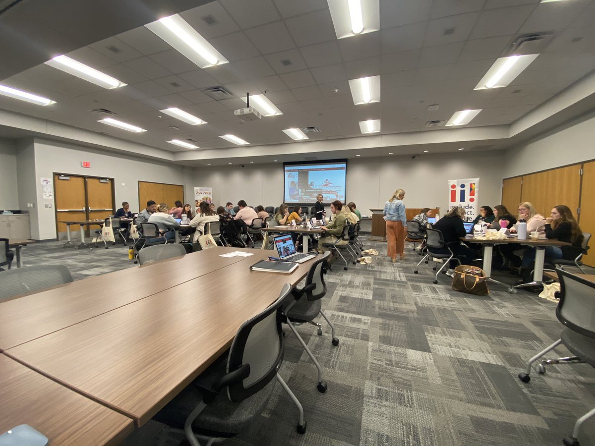 OlatheSchoolsHR's tweet photo. Love the @olatheschools student teacher boot camp!  Such a great day of information and preparation for fantastic future educators! #opsfortheirfuture @annaddison5 https://t.co/dRpRW3EYxE