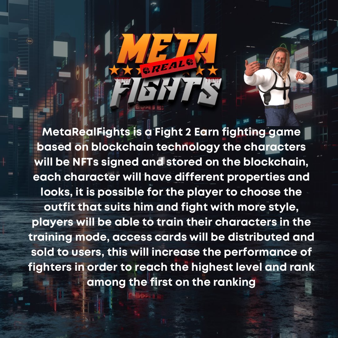 MetaRealFights's tweet image. #PVP #NFT #blockchain #GameFi #UpcomingNft #Gameplay #Metarealfights #3dmodeling #Metaverse #web3