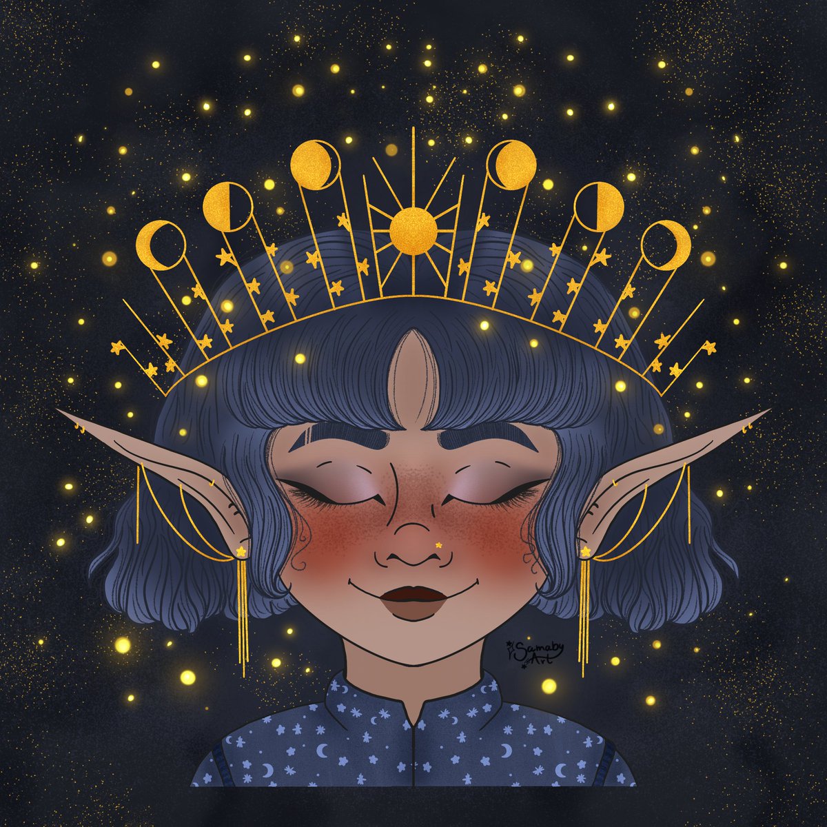SamabyArt's tweet photo. Celestial

#inktober2022 #illustration #DigitalArtist https://t.co/QsCAkNup2n