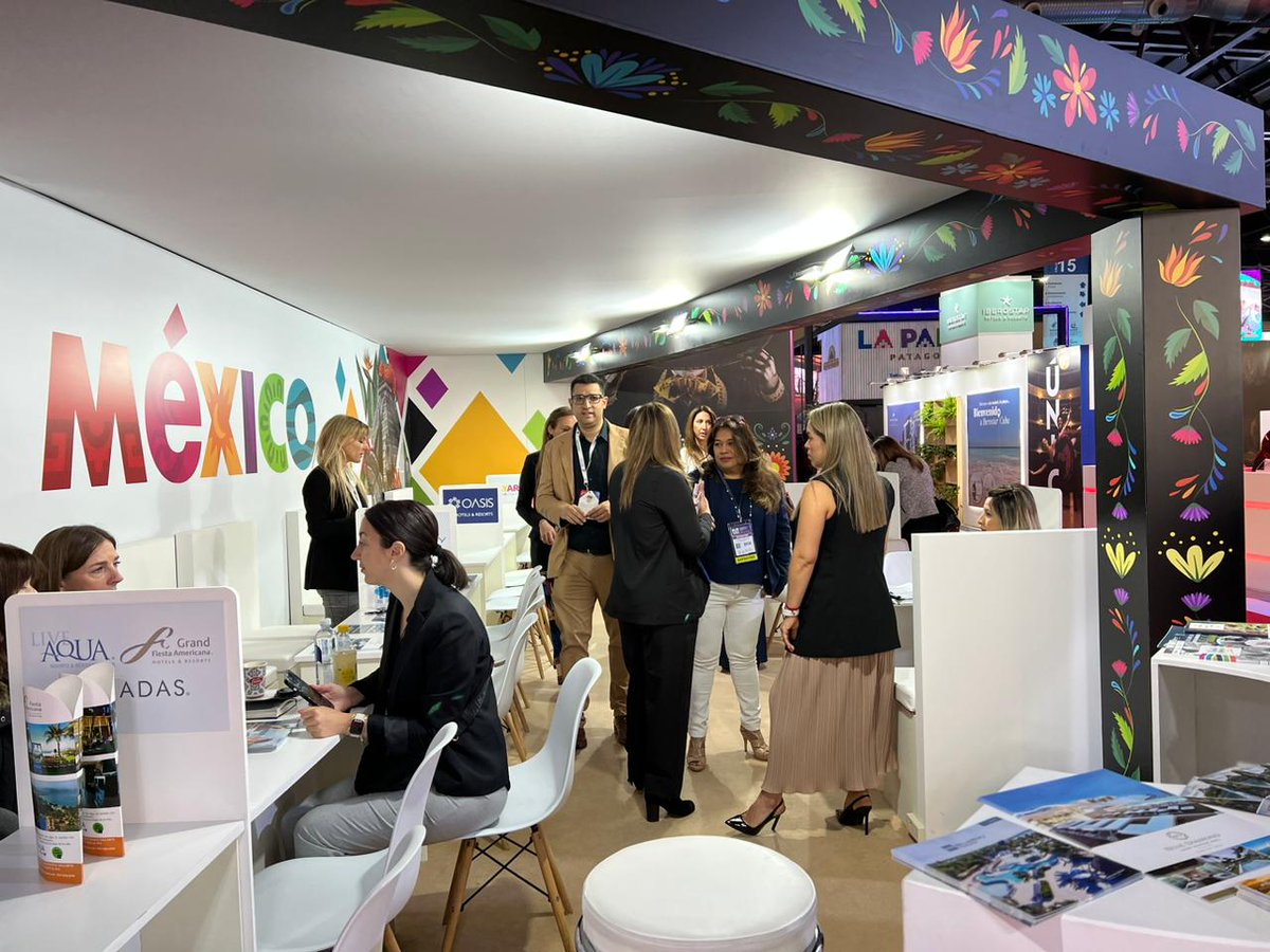 Las y los expositores del pabellón de <a href="/mexicoferias/">Mexicoferias</a>  <a href="/VisitMex/">Visit México</a>  🇲🇽 (stand 2420, Av H y Calle 16) les esperan con una gran sonrisa y una oferta turística inigualable a nivel 🌎 #MéxicoNosVemosPronto