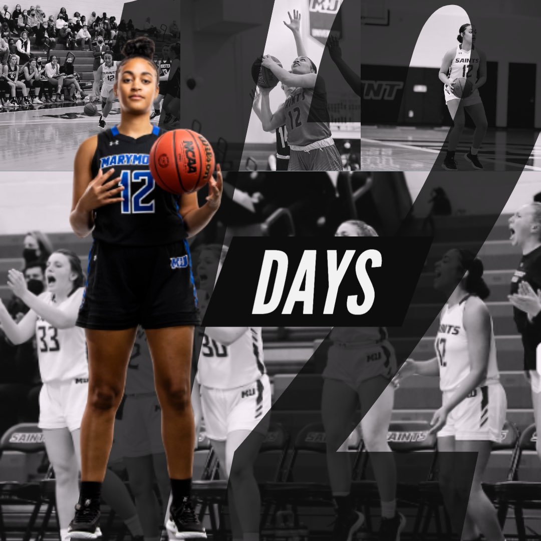 Marymount_WBB's tweet photo. Only 12 DAYS now until your Saints take the court‼️#WeAreMU #GoSaints https://t.co/jPzvcTGq0B