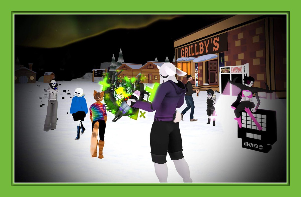 drakesteele's tweet photo. Ok today's #Spooktober #Halloween #Costume is my #Asriel from #Undertale cosplay. I actually made the avatar to hang out in #Snowden at #Grillbys in #SecondLife. https://t.co/uyZLX622on