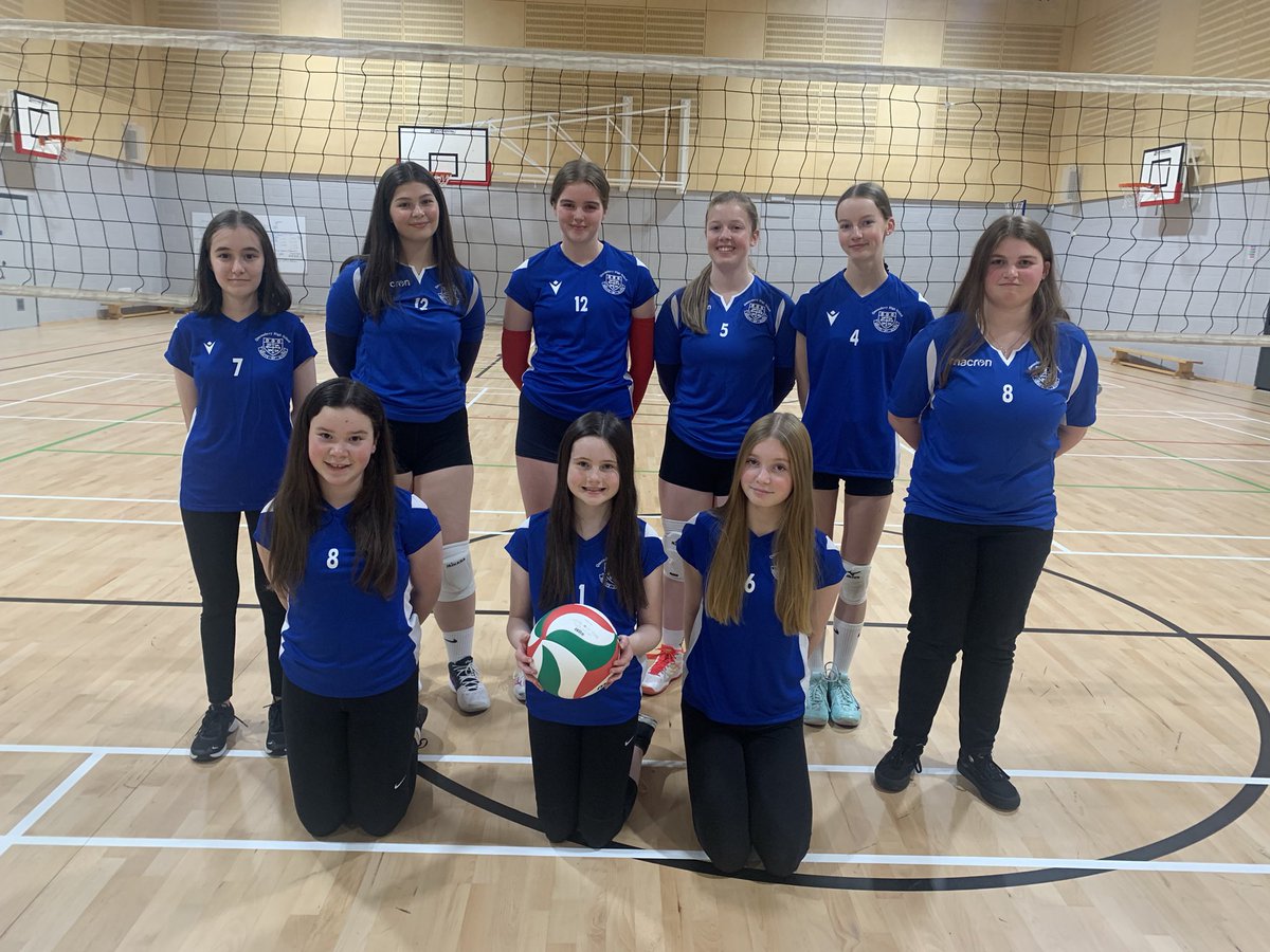 MrsDickson3's tweet photo. Celebrating Scottish Women and Girls in sport week. Volleyball players of all levels turning up for a game after school today. Wearing the new school strips, the girls can’t wait to show them off at competitions #SheCanSheWill #sportscotland https://t.co/cc9ez96gPf