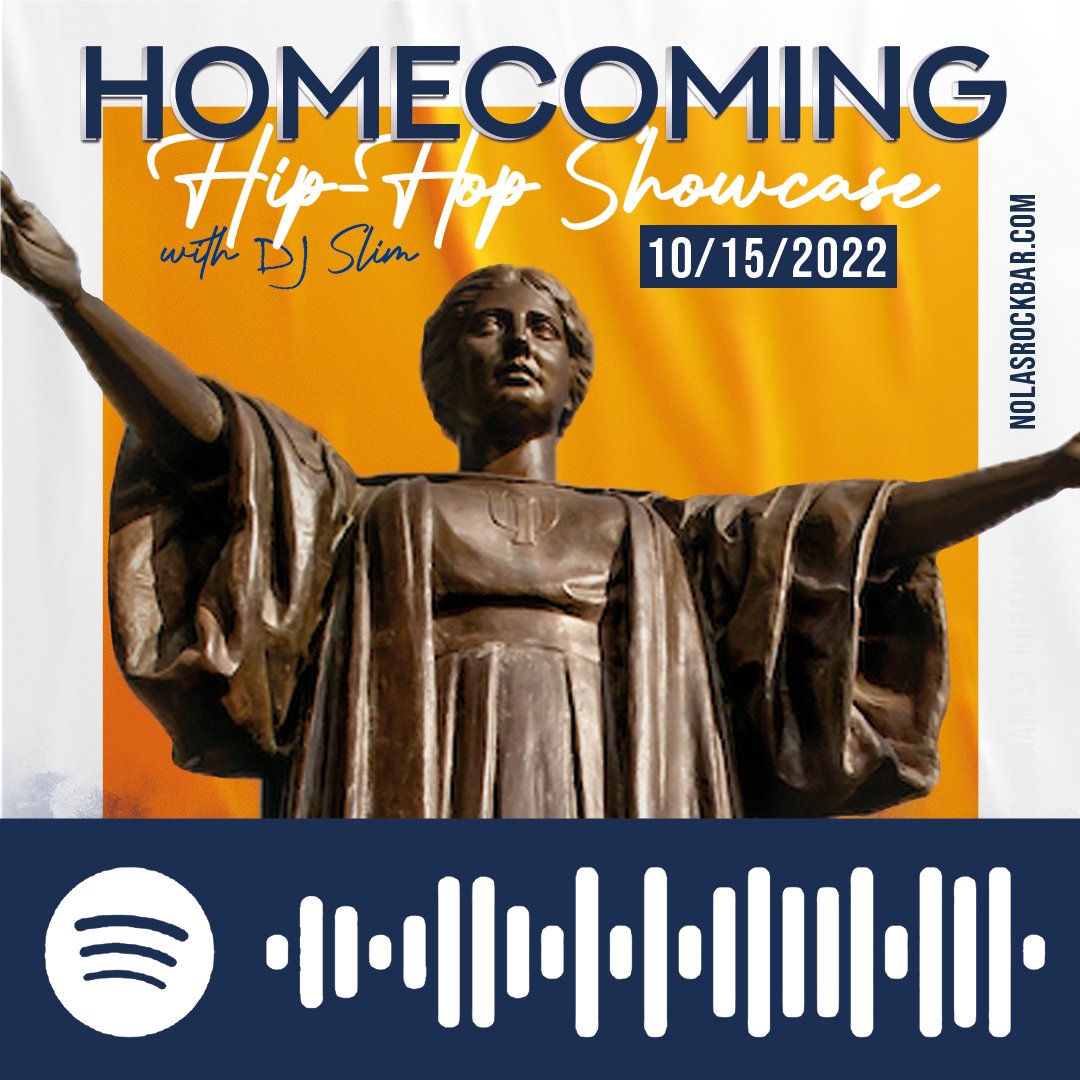 NEW SHOW 🐊🟧🟦 Homecoming night, slide to NOLA's for our Hip-Hop Showcase hosted by <a href="/campuscultureIL/">Campus Culture University of Illinois</a>. Campus and CU combine for a night of amazing performances. Beats by  DJSlim. Doors at 9pm. 18+ to enter. 

➡ bit.ly/NOLAs_Homecomi…