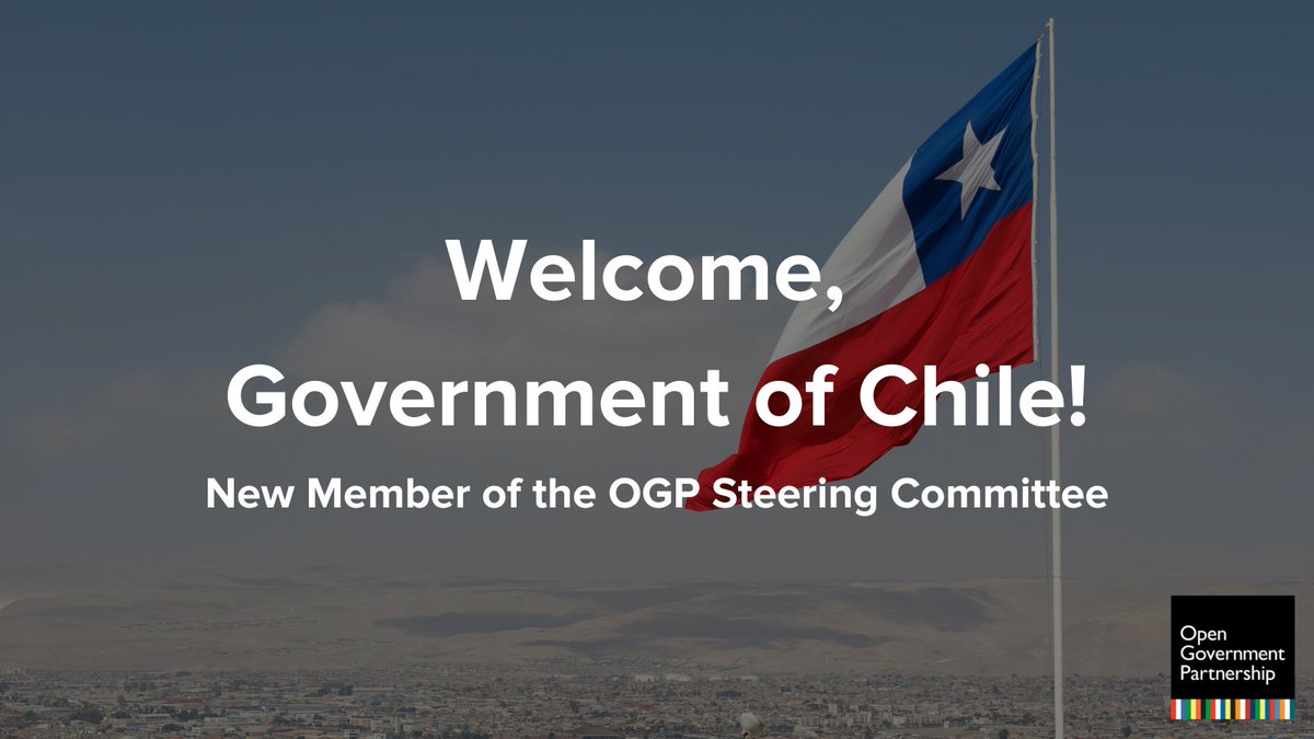 opengovpart's tweet photo. Welcome to the Govt of Chile! Since joining OGP in 2011, Chile has had many #OpenGov achievements, including reforms on legislative openness. We look forward to the country's leadership & expertise in this area & beyond.
Learn more about Chile in OGP: https://t.co/GxZmiwUJVj https://t.co/xEuJk3dwdl