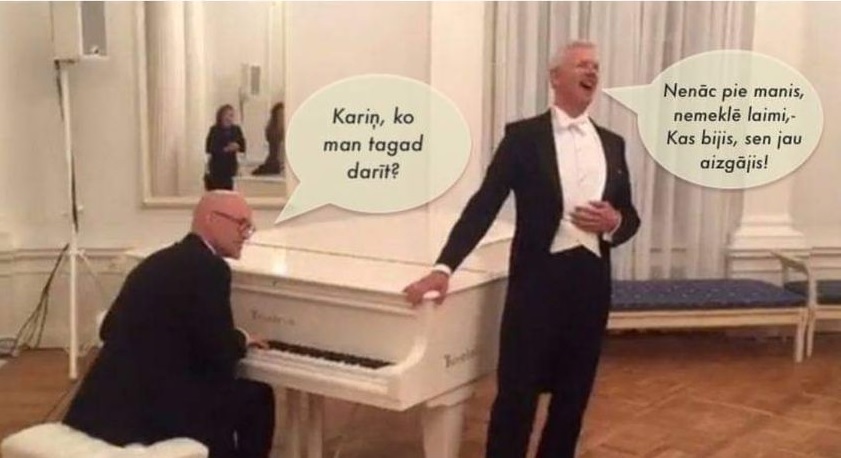 - Kariņ, ko man tagad darīt?