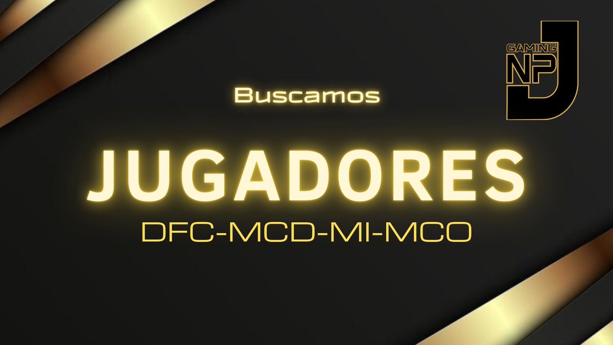 🚨BUSCAMOS JUGADORES🚨
 A partir de esta semana comenzamos con la prueba de jugadores para la Superliga de <a href="/IESAFIFAar/">IESA Argentina</a>.
Interesados al MD o a <a href="/Pache_Racing15/">Pache_Racing¹⁵²²</a>!
#NacidosParaJugar