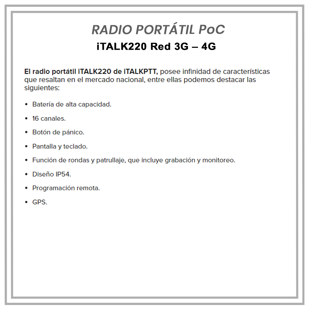 TelserVzla's tweet photo. Radio Portátil PoC iTALK220 Red 3G – 4G.
Visita https://t.co/cqC53Go7hJ para conocer más de este y otros dispositivos de radiocomunicaciones.
#radios #radiosopoc #radiosconcoberturanacional #radiocomunicaciones #movilnet #movistar #digitel #cantv #radiosmotorola #motorolasolution https://t.co/HZTeAKDepu