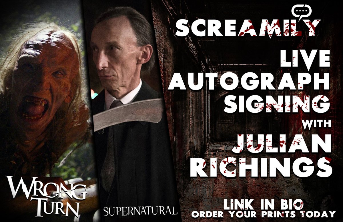StreamilyLive's tweet photo. Streamily Presents SCREAMILY!
October 18- Rob Archer, @kanehodder1, @JulianRichings Debbie Rochon, Michael C. Williams, Christopher Giroux, & Ashley C. Williams will be signing LIVE!
Order your prints today - https://t.co/GksbR0NupF
#Screamily #Streamily #Live #Autograph https://t.co/8zgau26qc5