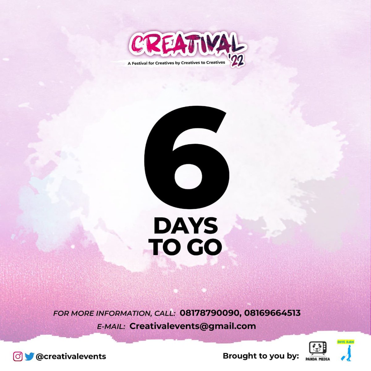 creativalevents's tweet photo. Let the creatival 22 countdown begin!!!!!!!!!!!
#crestival #creatival22 https://t.co/AM4ozH1Aku