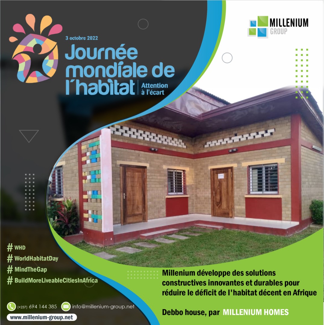 Millenium_Immo's tweet photo. Nous n'avons pas attendu la Journée Mondiale de l'habitat pour travailler sur la question du déficit de logements en Afrique. 
#JMH2022 #MindTheGap #ConstruireDesVillesAfricainesPlusVivables https://t.co/K9FRxWUaaX
