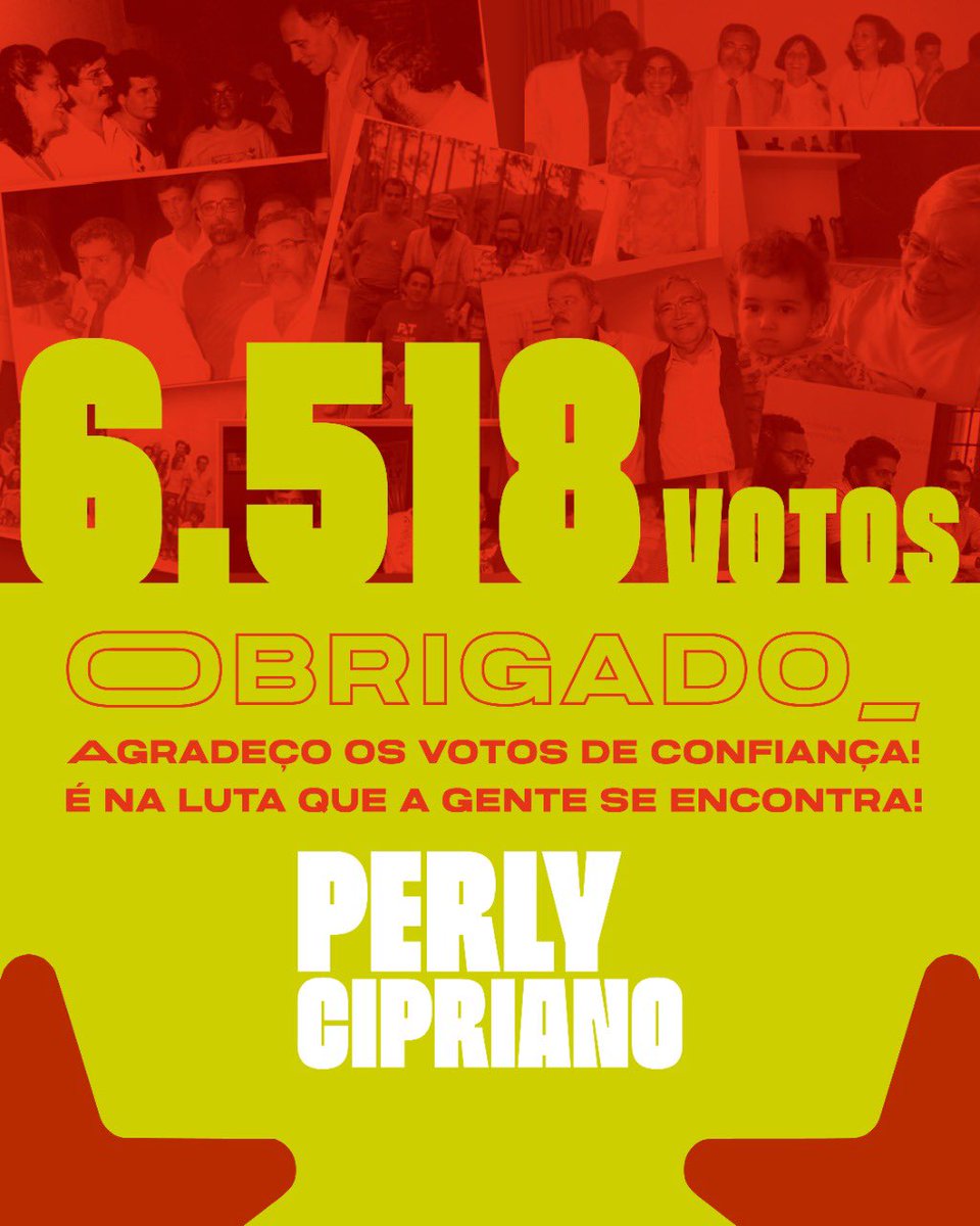 perlycipriano13's tweet photo. Agradeço a todos e todas que estiveram com a gente nessa luta! Elegemos @heldersalomao @JackRochaes Deputados Federais e @joaoccoser @iriny_13 Deputados Estaduais!

O #TimeDoLula está pronto para os próximos desafios! A esperança se renova! https://t.co/xuwVcf0kfk