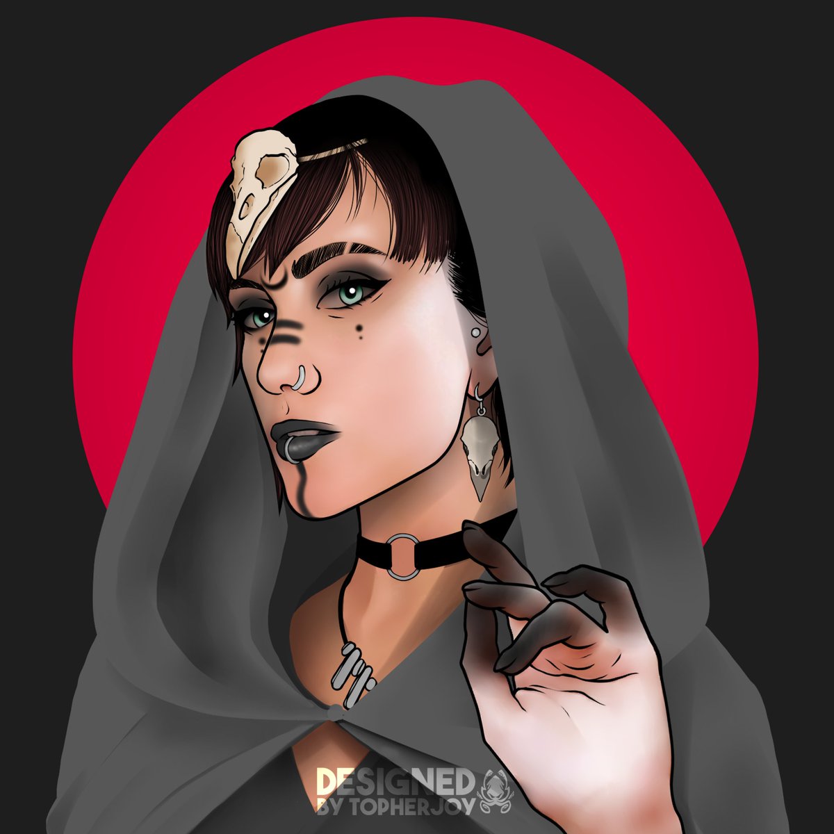 TopherSpook's tweet image. D'après l'idée de @chlfoxyy 
Notre cher @Maghla en mode Sorcière des Forêts 🧙‍♀️
RT et Like fortement apprécier