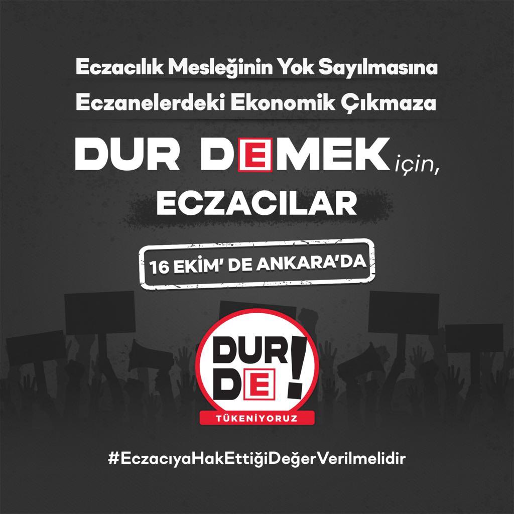 #DiyarbakırEczacıPlatformu olarak,
#BüyükEczacıMitingi 'nde 
Mesleğimizin yok sayılmasına Dur Demek için Ankara'dayız !