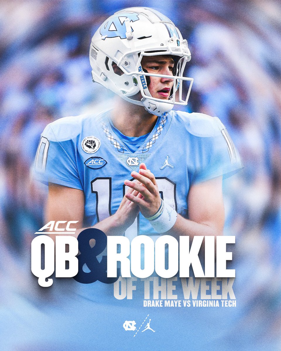 ACC QB & Rookie of the Week ✔️ Davey O’Brien Great 8 ✔️ Manning Award Stars of the Week ✔️ Manning Award Vote: bit.ly/3Cr4Uzs #CarolinaFootball 🏈 #UNCommon