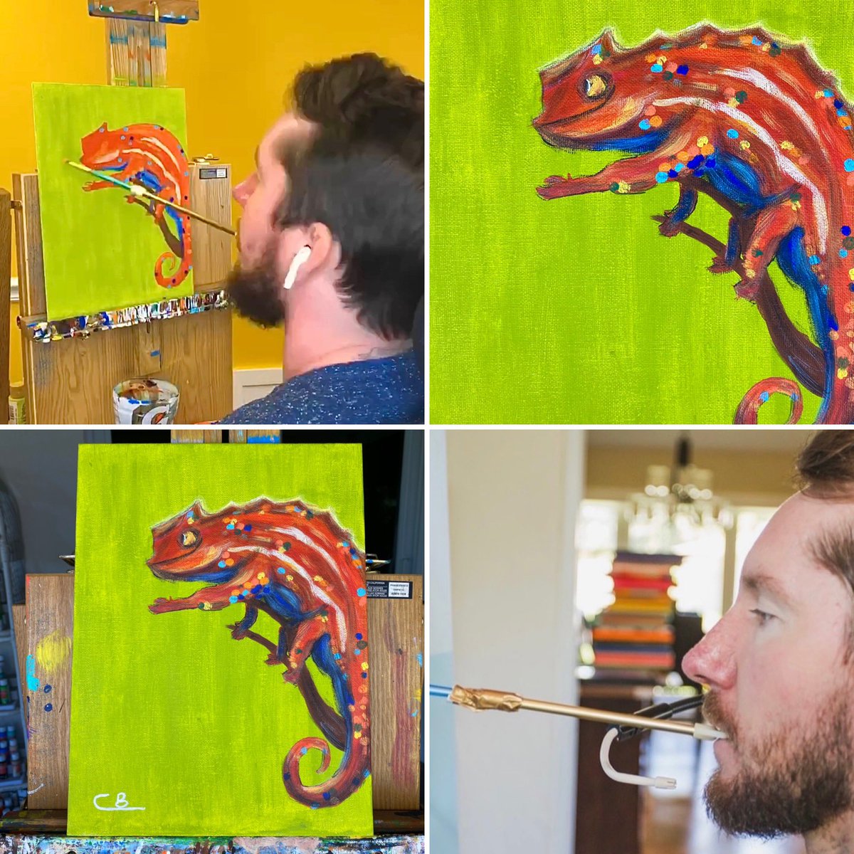 The Chameleon is the first piece of my mouth painted ‘Creatures’ series! 🦎 

Every edition owned counts as a raffle entry to win the OG physical piece once the editions are sold out!! 🥳

👉🏻 formfunction.xyz/@cruiseybabbby… 👈🏻