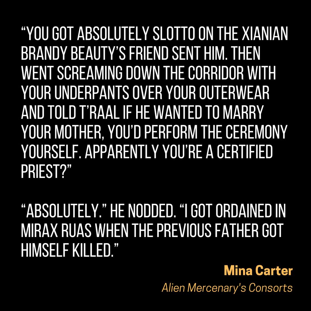 IT'S HERE!! New release available now!!

books2read.com/alienmercenary…

#alienmercenaries #books #sciencefictionromance #SFR #minacarter #books #lovetoread #lovebooks #bookworm #Romance #sfromance #alienromance #romancebooks  #latharmercenaries #warborne #alienmercenarysconsorts