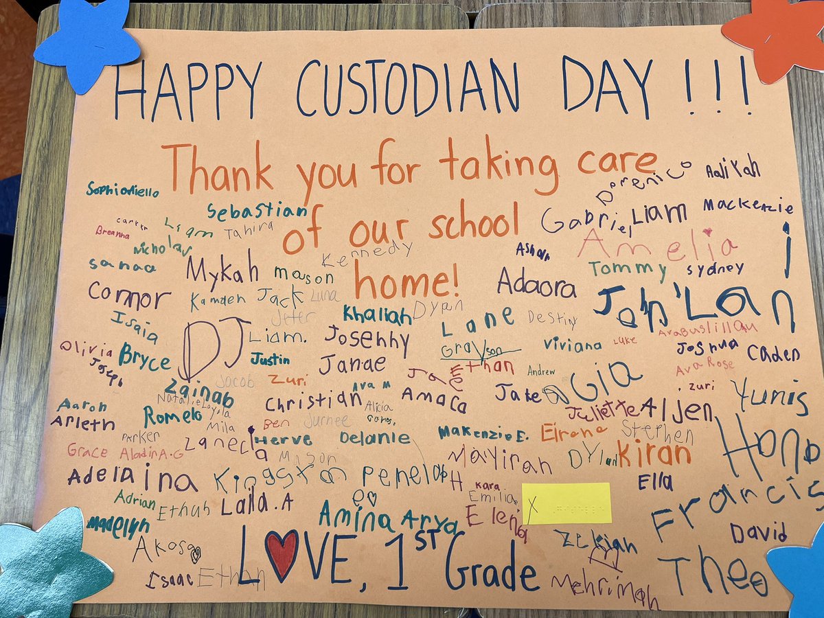 Happy Custodian Day! We would be lost without this crew!