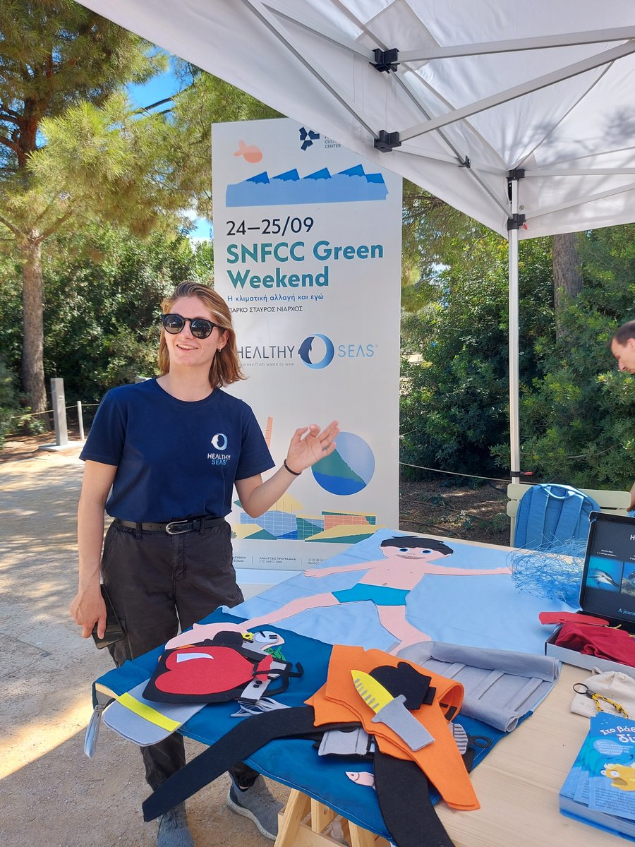 healthyseas_org's tweet image. "What can I do about climate change?" 💭
We participated in the #SNFCC #GreenWeekend in #Greece! 🌿It was a delightful weekend with our own booth, lots of #education and laughter 🥰
Education and games go a long way when it comes to raising #awareness for #sustainability!