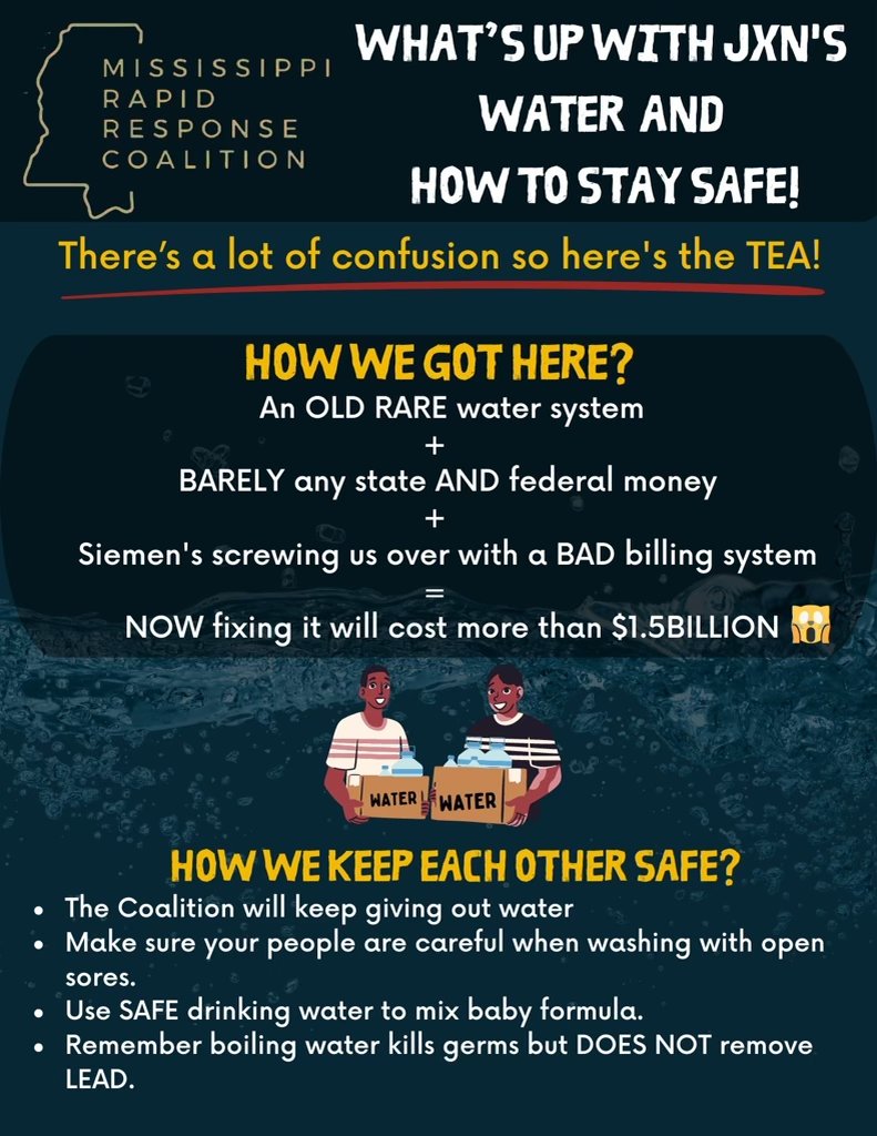 lumumbasvision's tweet photo. How we got here? An OLD RARE water system        +
BARELY any state AND federal money
+
Siemen's screwing us over with a BAD billing system 
=
NOW fixing it will cost more than $1.5 Billion 🙀 https://t.co/cPIUE0rIeJ