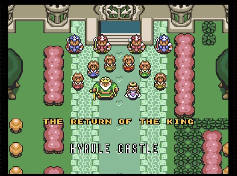 Luhmol's tweet image. Einer langen Reise Ende 😊. 
Schön war’s.
#legendofzelda #alinktothepast #NintendoSwitchOnline #triforce #ganondorf