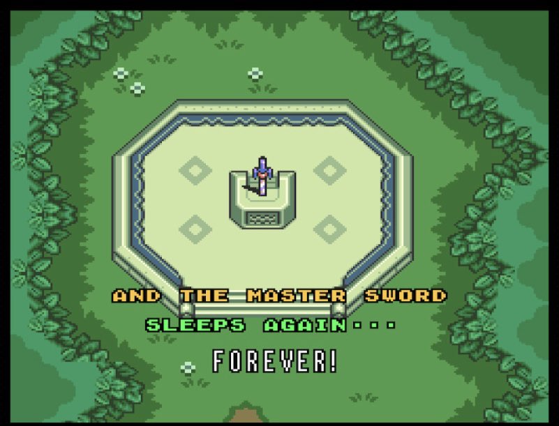 Luhmol's tweet image. Einer langen Reise Ende 😊. 
Schön war’s.
#legendofzelda #alinktothepast #NintendoSwitchOnline #triforce #ganondorf