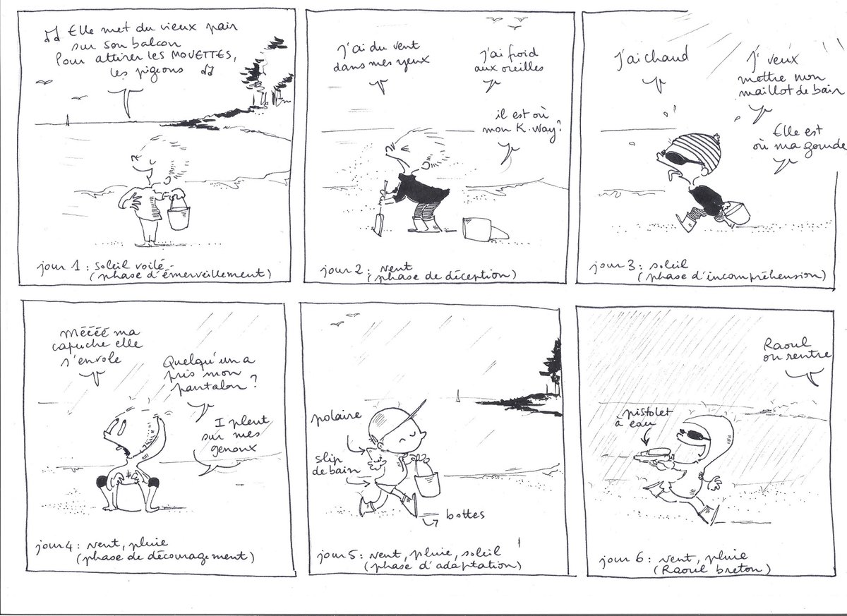 Petit souvenir de Raoul en Bretagne pour annoncer que je serai présente sur le stand de la <a href="/boiteabulles/">La Boîte à Bulles</a> les 7, 8 et 9 octobre au festival Quai des Bulles, pour dédicacer Le Renard, le Corbeau et tous leurs potos ainsi que Le Cid en 4eB ! ✏️