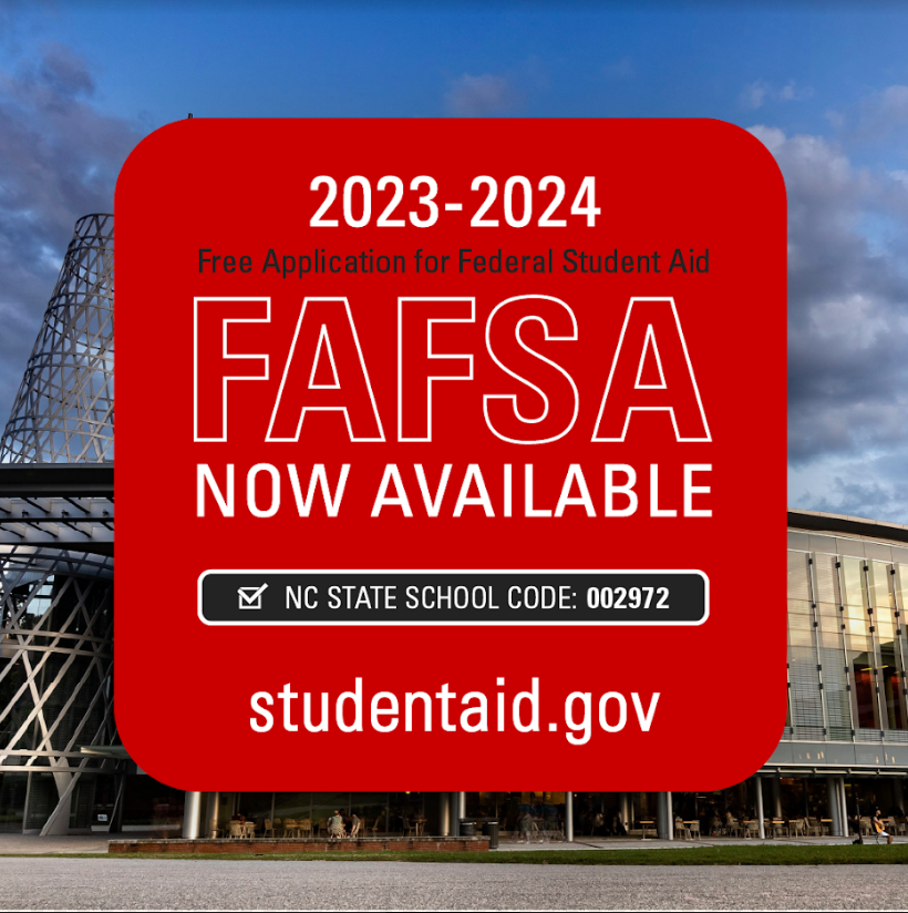 NC State OSFA (@ncstateosfa) on Twitter photo Complete your 2023-24 <a href="/FAFSA/">Federal Student Aid</a> today!!!
#FAFSA #FinancialAid #FinAid #StudentAid Complete your 2023-24 <a href="/FAFSA/">Federal Student Aid</a> today!!!
#FAFSA #FinancialAid #FinAid #StudentAid