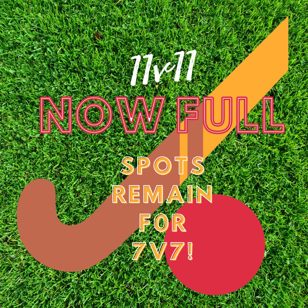 1v11 is now FULL for our Pre-Fest Weekend Field Hockey Tournament! HOWEVER spots are still open for 7v7!! To register please click the link! premiersticks.leagueapps.com/tournaments/30…