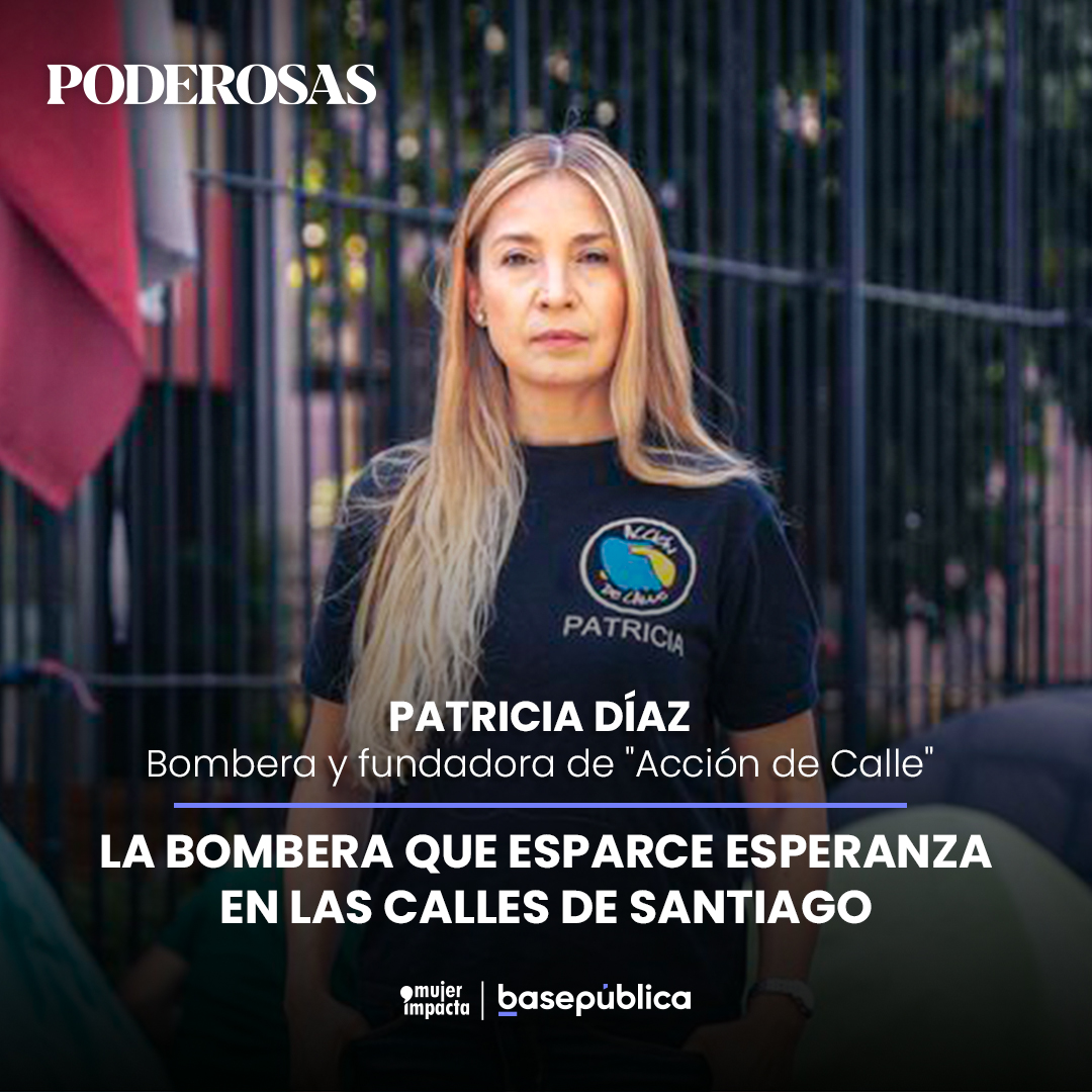 basepublica's tweet photo. 🟣 #Poderosasbp | Patricia es bombera y en 2013 creó la fundación Acción de Calle con la que todos los martes recorre Santiago para ayudar a quienes viven en situación de calle.
Esta semana destacamos a Patricia por sus inagotables ganas de ayudar a quienes más lo necesitan.👇 https://t.co/frcOI3U37r